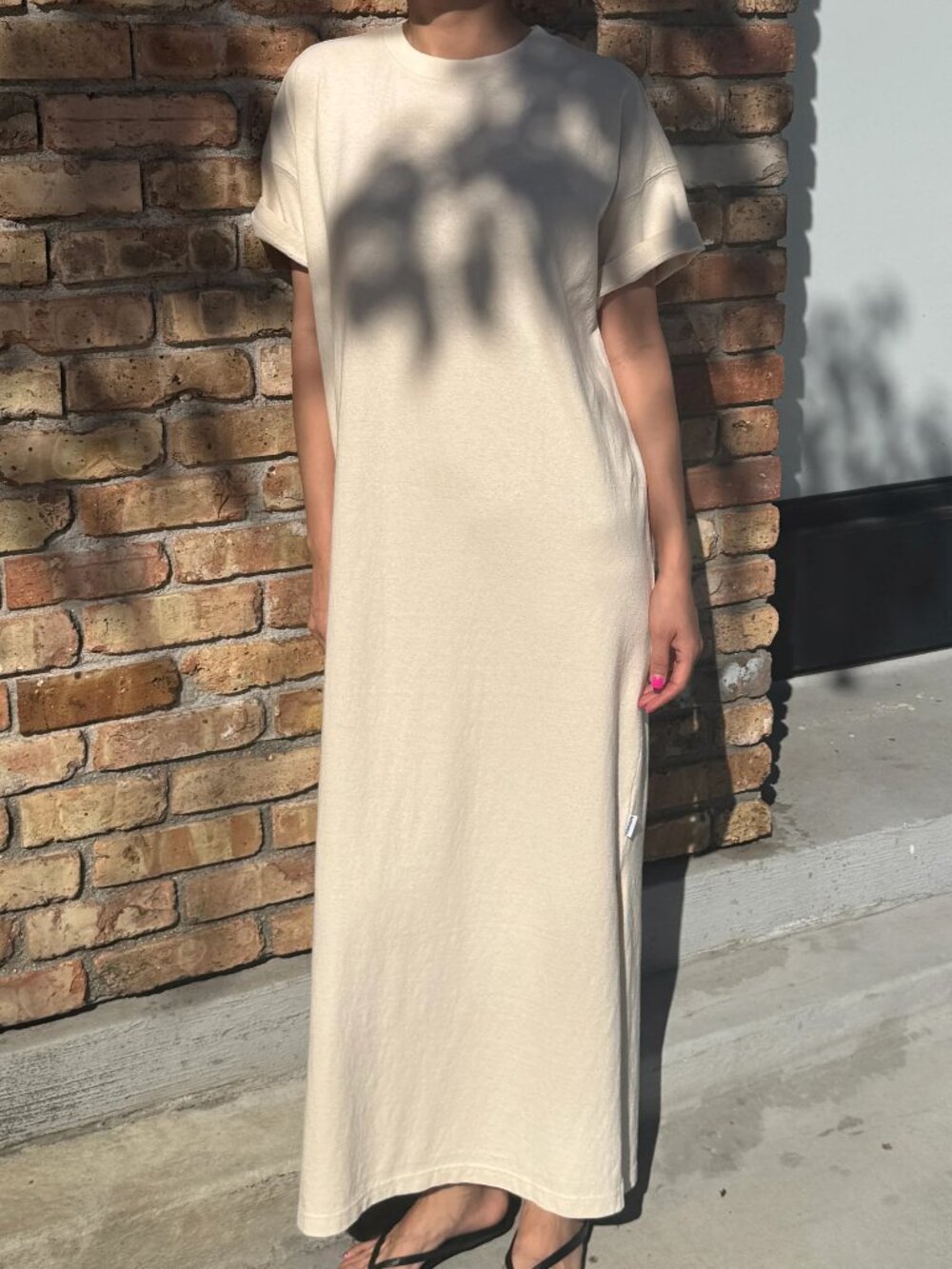 NWT Le Bon Shoppe Her Dress in Naturel